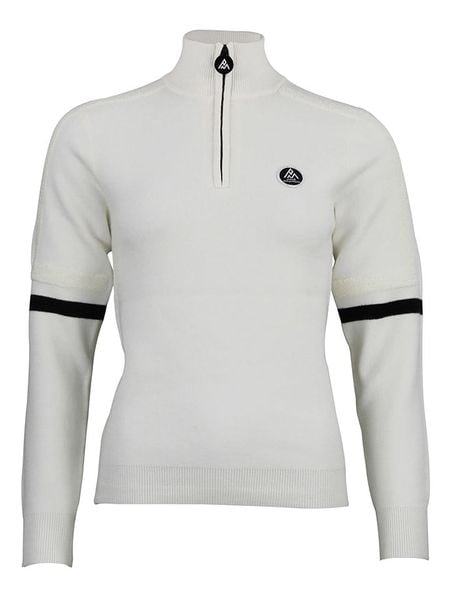 Peak Mountain Sweter "Asta" w kolorze kremowym rozmiar: L. Brązowe swetry Peak Mountain, l, bez wzorów, bez ramiączek. Za 213.69 zł.