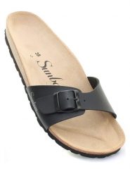 Sunbay Klapki "Jasmin" w kolorze czarnym rozmiar: 39. Czarne klapki Sunbay, bez wzorów, klasyczne, z otwartym noskiem, bez obcasa, bez zapięcia. Za 149.95 zł.