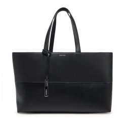 Torebka Calvin Klein. Czarne shopper bag Calvin Klein, bez wzorów, bez dodatków. Za 359.99 zł.
