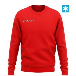 Bluza Givova Felpa Czerwono-Czerwona 2xl. Czarne bluzy Givova, na lato, m, bez wzorów, bez kaptura, na fitness i siłownię. Za 91.49 zł.