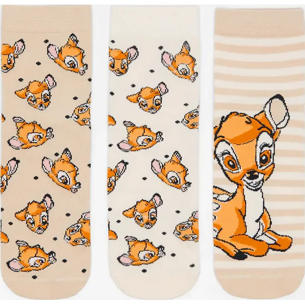 Skarpetki 3-pak Bambi - Wielobarwny. Skarpetki House, bez wzorów. W wyprzedaży za 29.99 zł.