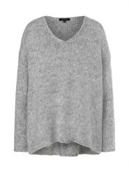 More & More Sweter w kolorze szarym rozmiar: 44. Szare swetry More & More, bez wzorów, ze splotem, bez ramiączek. Za 123.25 zł.