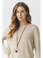 TATUUM Naszyjnik z zawieszką - dł. 92 cm rozmiar: onesize. Naszyjniki Tatuum, z materiału, z agatem, metalowe. Za 82.99 zł.