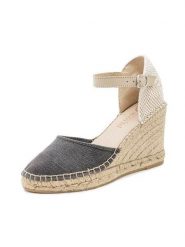 Natural world Czółenka w kolorze beżowo-szarym na koturnie rozmiar: 40. Brązowe czółenka Natural World, bez wzorów, klasyczne, bez obcasa, na koturnie, bez zapięcia. Za 165.99 zł.