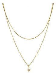 Luxenter Naszyjnik z zawieszką rozmiar: onesize. Żółte naszyjniki Luxenter, z materiału, z cyrkonią, srebrne. Za 126.99 zł.