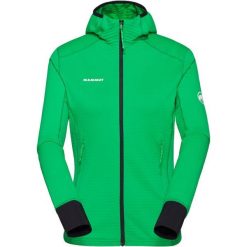 Bluza trekkingowa damska Mammut Taiss Light ML Hooded Jacket. Czarne bluzy Mammut, bez wzorów, klasyczne, bez ramiączek, z kapturem. Za 590.38 zł.