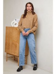 Soft Cashmere Golf w kolorze jasnobrązowym rozmiar: 34/36. Brązowe swetry Soft Cashmere, bez wzorów, z kaszmiru, bez ramiączek. Za 104.99 zł.