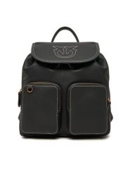 PINKO Plecak Carrie Backpack PE 25 PLTT 104351 A1LF Czarny. Czarne plecaki Pinko, bez wzorów, ze skóry, bez dodatków. Za 1,469.00 zł.