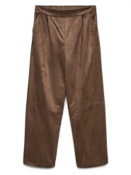 Vero Moda Spodnie w kolorze jasnobrązowym rozmiar: S. Brązowe spodnie materiałowe Vero Moda, bez wzorów, z materiału. Za 139.95 zł.