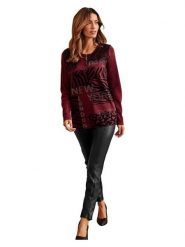 WITT WEIDEN Sweter w kolorze bordowym rozmiar: 42. Czerwone swetry WITT WEIDEN, bez wzorów, bez ramiączek. Za 95.69 zł.