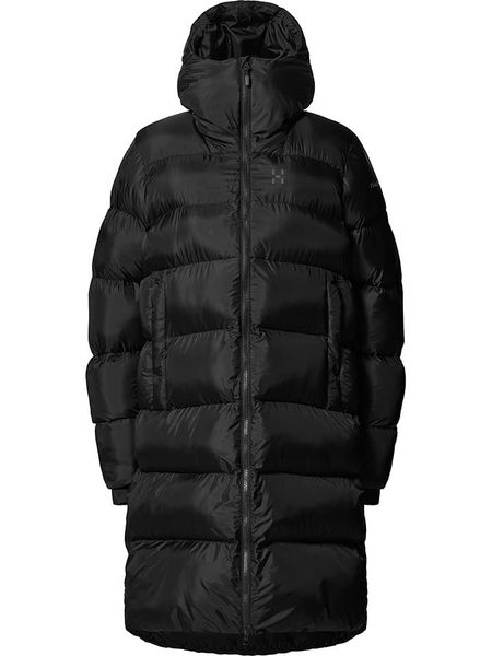 Haglöfs Płaszcz pikowany "Long Mimic III" w kolorze czarnym rozmiar: XL. Czarne płaszcze Haglöfs, s, bez wzorów, z materiału, bez kaptura. Za 832.64 zł.