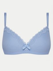 Hunkemöller Biustonosz bezfiszbinowy Lola 301081 Błękitny. Niebieskie biustonosze Hunkemöller, bez wzorów, z syntetyku. Za 109.99 zł.