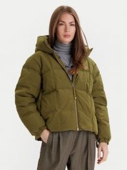 United Colors Of Benetton Kurtka puchowa 22T6DN086 Zielony Regular Fit. Zielone kurtki United Colors Of Benetton, m, bez wzorów, z puchu, bez kaptura. Za 659.99 zł.