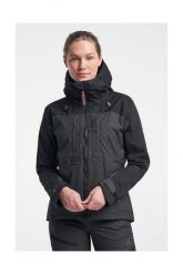 Kurtka outdoorowa TENSO Himalaya dla kobiet. Czarne kurtki Tenson, l, bez wzorów, z bawełny, z kapturem. Za 790.25 zł.