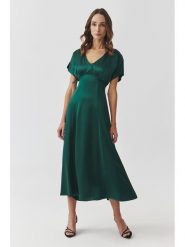 TATUUM Sukienka w kolorze zielonym rozmiar: 36. Zielone sukienki Tatuum, bez wzorów, bez kołnierzyka, bez ramiączek, maxi. Za 269.75 zł.