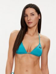 Calvin Klein Swimwear Góra od bikini KW0KW02343 Niebieski. Niebieskie bikini Calvin Klein Swimwear, bez wzorów, z syntetyku. Za 139.99 zł.