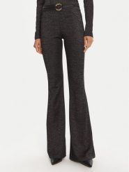 Just Cavalli Spodnie materiałowe 79PAC101 J0251 Czarny Flare Fit. Czarne spodnie materiałowe Just Cavalli, bez wzorów, z materiału. Za 529.99 zł.