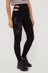 LaBellaMafia legginsy damskie kolor czarny z nadrukiem. Czarne legginsy LABELLAMAFIA, bez wzorów. W wyprzedaży za 194.99 zł.