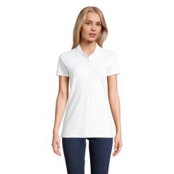 Damska Koszulka Polo Z Bawełny Czesanej Phoenix. Białe t-shirty sportowe SOL'S, l, bez wzorów, z bawełny, bez ramiączek. Za 124.99 zł.