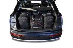 Torby Do Bagażnika Audi Q5 2017-2024 4Szt Kjust. Czarne torby podróżne KJUST, bez wzorów, z kauczuku. Za 1,227.00 zł.