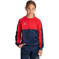 Bluza Erima Six Wings Multicolor Junior. Czerwone bluzy bez kaptura Erima, bez wzorów, z bawełny, bez kaptura, do piłki ręcznej. Za 271.99 zł.