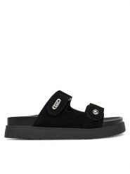 Liu Jo Klapki Penny 902 4A5709 PX002 Czarny. Czarne klapki Liu Jo, bez wzorów, ze skóry, bez obcasa, bez zapięcia. Za 389.99 zł.