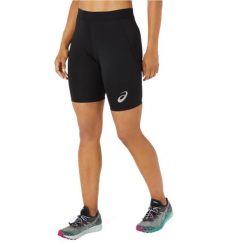 Spodenki sportowe damskie ASICS Fujitrail Sprinter Short. Czarne szorty sportowe ASICS, bez wzorów, z elastanu, do biegania. Za 296.75 zł.