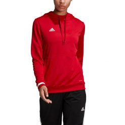 Bluza piłkarska adidas Team 19 Hoody W DX7338. Białe bluzy adidas, xs, bez wzorów, bez kaptura, do piłki nożnej. Za 81.00 zł.