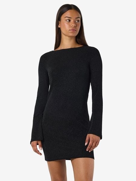 Noisy may Sukienka w kolorze srebrno-czarnym rozmiar: S. Czarne sukienki Noisy May, s, bez wzorów, bez kołnierzyka, bez ramiączek, mini. Za 100.99 zł.