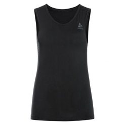 Koszulka tech. damska Odlo BL TOP v-neck singlet PERFORMANCE X-LIGH. Czarne bielizna termoaktywna damska ODLO, bez wzorów, bez ramiączek. Za 199.99 zł.