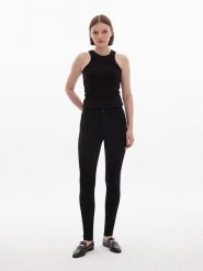 LTB Dżinsy "Amy" - Skinny fit - w kolorze czarnym rozmiar: W30/L34. Czarne jeansy LTB, l, z aplikacjami, ze skóry, klasyczne, z podwyższonym stanem. Za 92.64 zł.