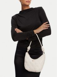 Guess Torebka HWQL96 58180 Biały. Białe torebki klasyczne Guess, z aplikacjami, ze skóry, bez dodatków. Za 319.99 zł.