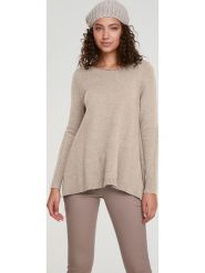 Heine Sweter w kolorze beżowym rozmiar: 48. Brązowe swetry Heine, bez wzorów, bez ramiączek. Za 56.99 zł.