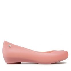 Baleriny Melissa. Czerwone baleriny Melissa, bez wzorów, bez obcasa, bez zapięcia. Za 179.99 zł.