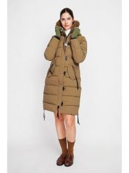 ASSUILI Płaszcz pikowany w kolorze jasnobrązowym rozmiar: 34. Brązowe płaszcze Assuili, bez wzorów, klasyczne, bez kaptura. Za 369.99 zł.