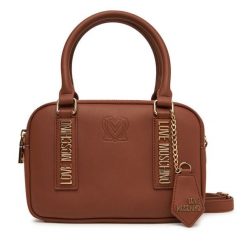 Torebka LOVE MOSCHINO. Brązowe torebki klasyczne Love Moschino, bez wzorów, klasyczne, bez dodatków. Za 799.99 zł.