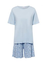 Mey Piżama Kobiety Bawełna niebieski, 46. Niebieskie piżamy Mey, bez wzorów, z bawełny, bez kołnierzyka, bez ramiączek. Za 349.95 zł.