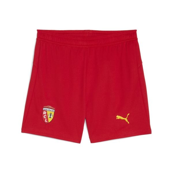 Młodzieżowe szorty RC Lens 25/26 PUMA. Czarna szorty Puma, bez wzorów, ze lnu, młodzieżowe. Za 179.00 zł.