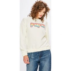 Pepe Jeans - Bluza Lisa. Szare bluzy marki Pepe Jeans, z nadrukiem, z elastanu. W wyprzedaży za 239.90 zł.
