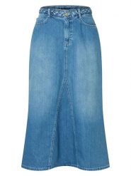 More & More Spódnica dżinsowa w kolorze niebieskim rozmiar: 38. Niebieskie spódnice More & More, bez wzorów, z bawełny, klasyczne, maxi. Za 113.45 zł.