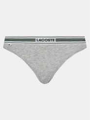 Lacoste Figi klasyczne 8F1333 Szary. Szare figi Lacoste, bez wzorów, z bawełny. Za 79.99 zł.