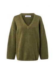 EDITED sweter z dzianiny - Urielle Kobiety zielony, 34. Zielone swetry Edited, bez wzorów, z dzianiny, bez ramiączek. Za 179.95 zł.