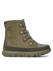 Sorel Śniegowce Explorer Next™ Joan Wp NL5069-397 Zielony. Zielone śniegowce Sorel, bez wzorów, ze skóry, bez zapięcia. Za 699.99 zł.