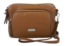 Listonoszka skórzana BARBERINI'S j. brązowa 990-12. Brązowe shopper bag Barberinis, bez wzorów, ze skóry, biznesowe, małe, bez dodatków. Za 239.99 zł.
