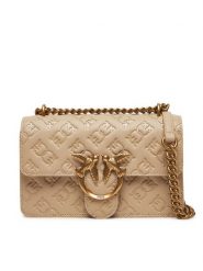 PINKO Torebka Love One Mini Dc 100074 A1YB C50Q Beżowy. Brązowe kopertówki Pinko, bez wzorów, ze skóry, wizytowe, bez dodatków. Za 1,349.00 zł.