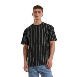 Koszulka damska Urban Classics Printed Pinstripe. Białe t-shirty sportowe Urban Classics, bez wzorów, bez ramiączek. Za 149.50 zł.
