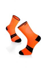 Skarpety rowerowe SKARPETKI ROWEROWE LEKKIE Fluo Orange. Pomarańczowe skarpetki TRY TO FLY, bez wzorów, z elastanu. Za 59.89 zł.