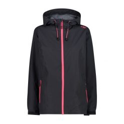 Kurtka przeciwdeszczowa damska z kapturem CMP. Brązowe kurtki przeciwdeszczowe CMP, bez wzorów, z kapturem, trekkingowe. Za 219.00 zł.