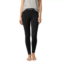 Damskie legginsy termoaktywne ze 100% wełny merynosów - Bjork 210. Szare legginsy FJORK MERINO, bez wzorów, z materiału, długie. Za 289.00 zł.