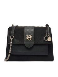 Nine West Torebka EO-MINIMAL CHIC-TK26009 Czarny. Czarne listonoszki Nine West, bez wzorów, ze skóry, bez dodatków. Za 349.99 zł.